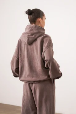 Essentials Vintage Washed Hoodie - Cocoa