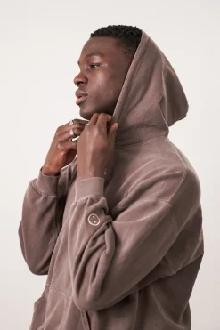 Essentials Vintage Washed Hoodie - Cocoa
