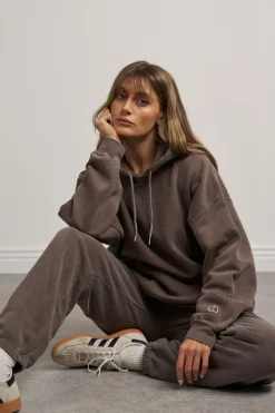 Essentials Vintage Washed Hoodie - Cocoa