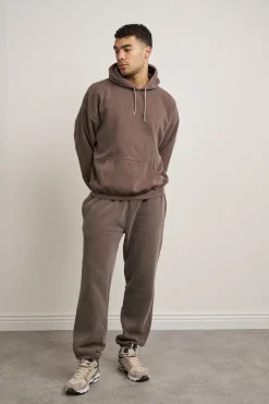 Essentials Vintage Washed Hoodie - Cocoa