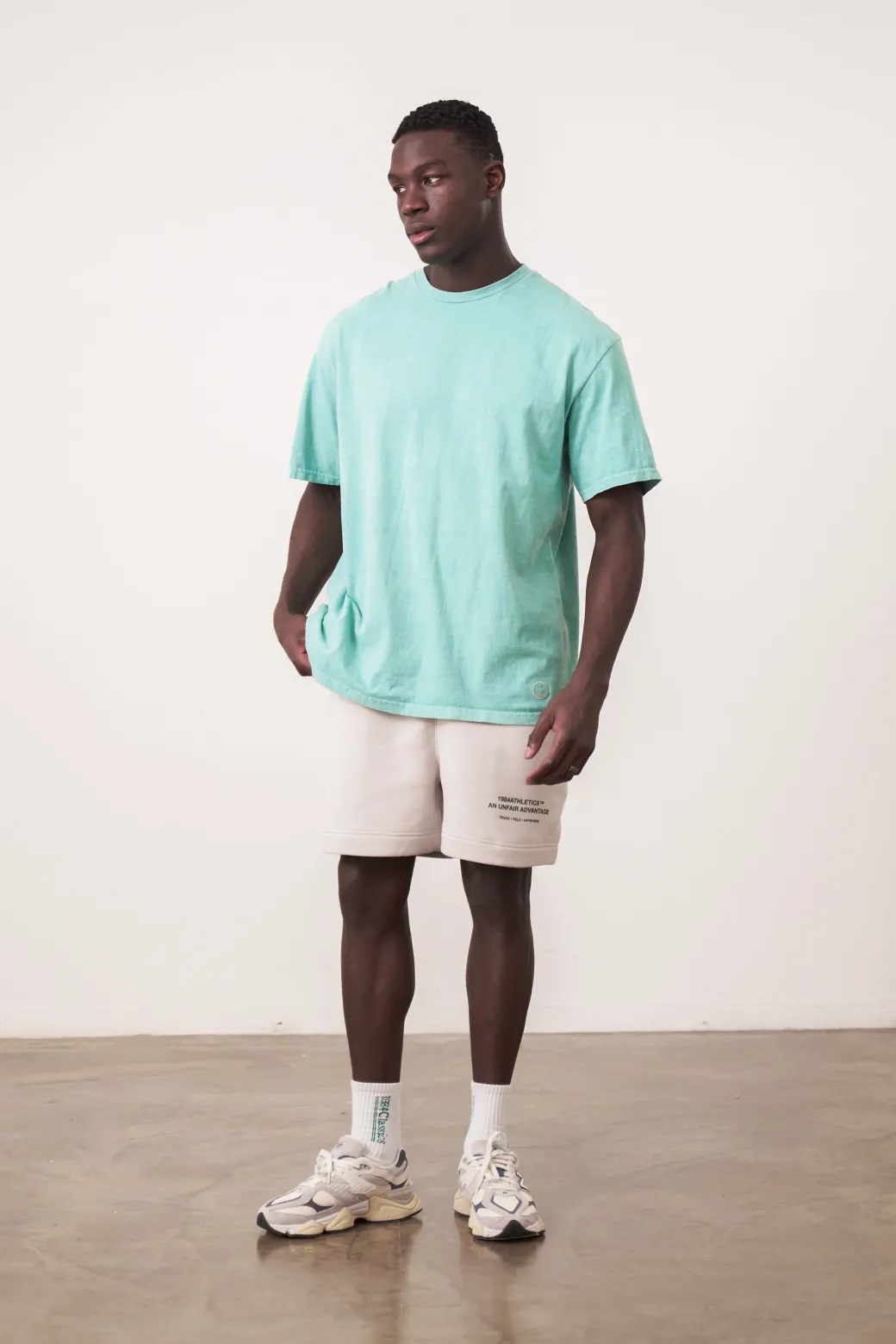 Essentials Vintage Washed Tee - Seafoam