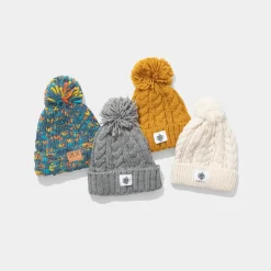 Essentials Winter Cable Bobble Hat Beanies