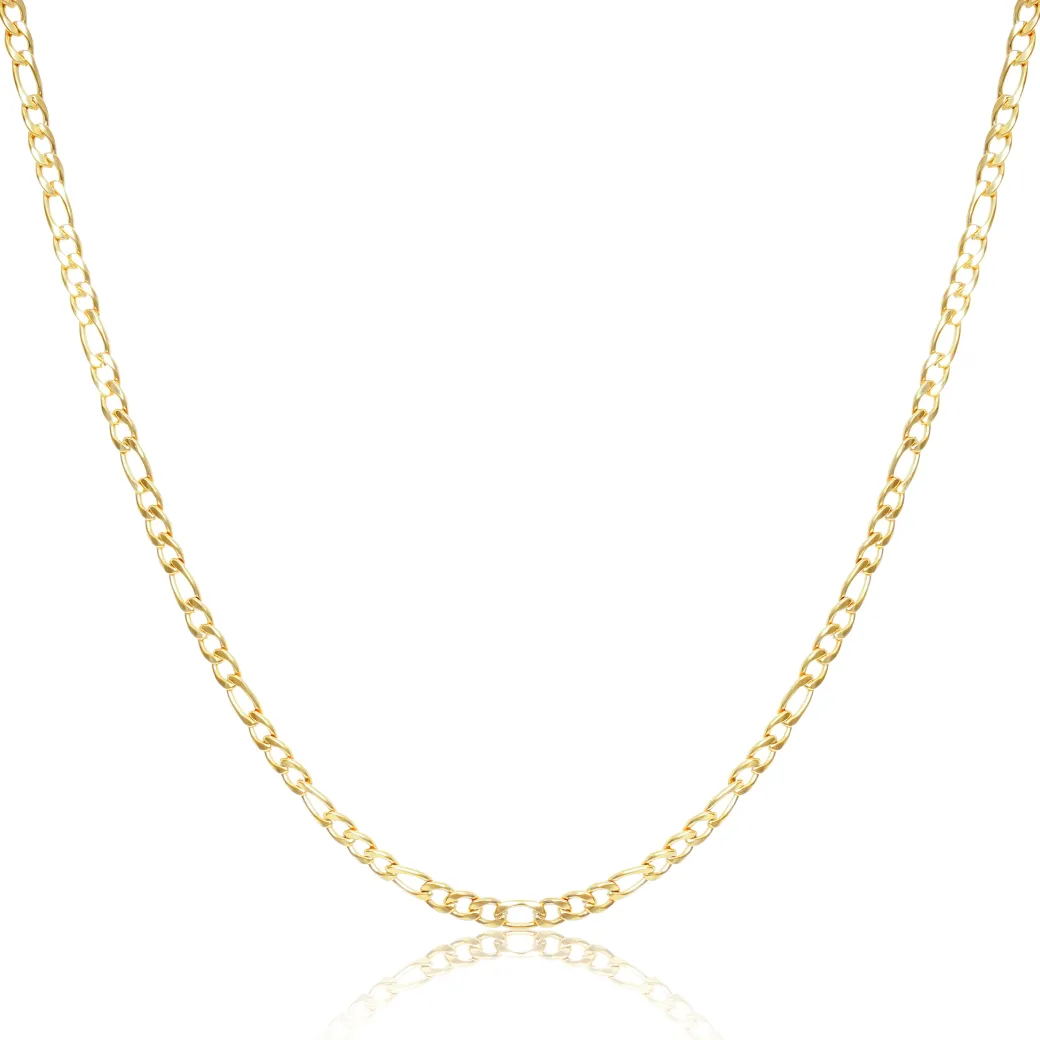 Figaro Cuban Chain 6mm - Gold