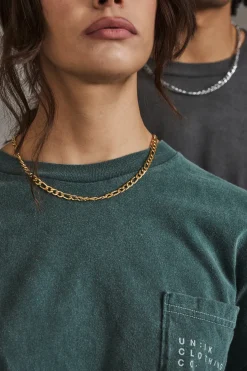 Figaro Cuban Chain 6mm - Gold
