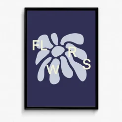 FLWRS Art Print - Navy