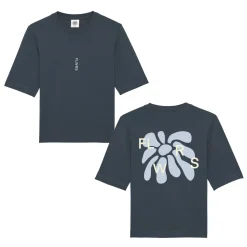 FLWRS Organic Boxy Tee - Ink Navy