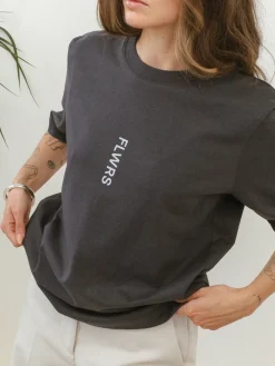 FLWRS Organic Boxy Tee - Ink Navy