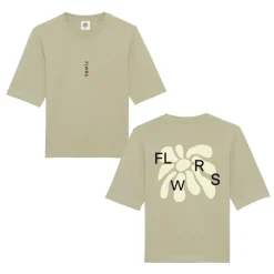 FLWRS Organic Boxy Tee - Sage