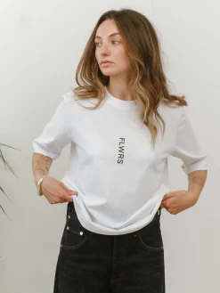 FLWRS Organic Boxy Tee - White