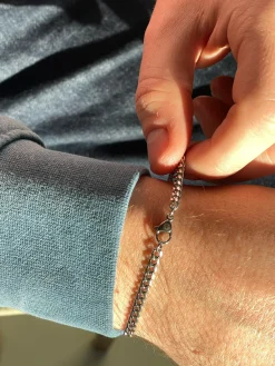 Franco Chain Bracelet 4mm - Silver