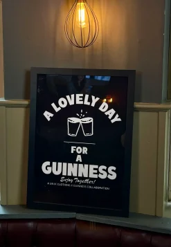 Guinness x UN:IK 'Enjoy Together' Tee & Print Bundle - Black