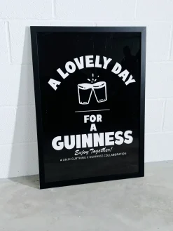 Guinness x UN:IK 'Enjoy Together' Print - Black