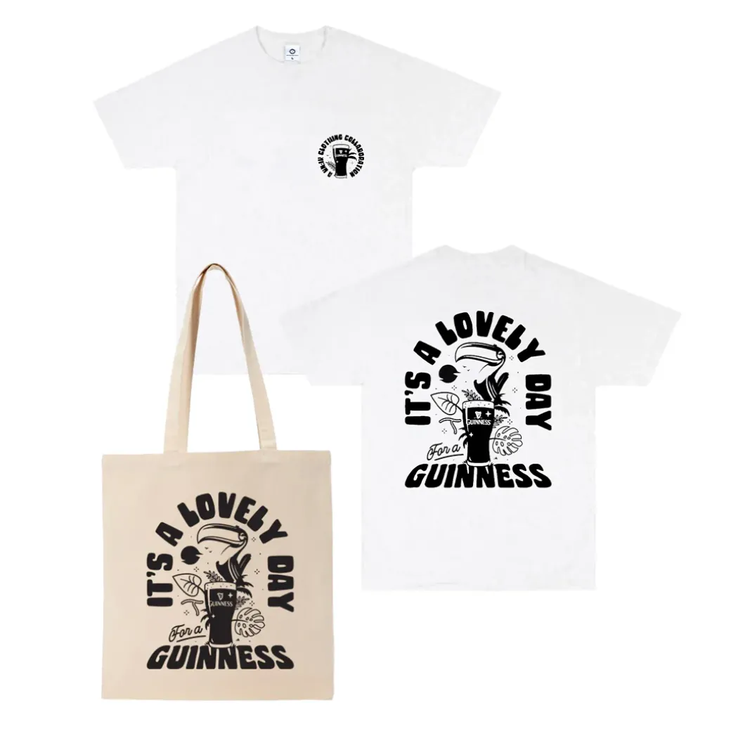 Guinness x UN:IK 'Jungle' Tee & Tote Bag Bundle