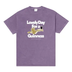 Guinness x UN:IK 'Lovely Day' Vintage Washed Tee - Purple