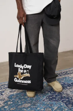 Guinness x UN:IK 'Lovely Day' Tee & Tote Bag Bundle - Black