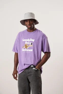 Guinness x UN:IK 'Lovely Day' Vintage Washed Tee Twinpack - Blue/Purple