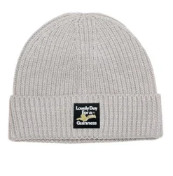 Guinness x UN:IK Ribbed Beanie - Light Grey