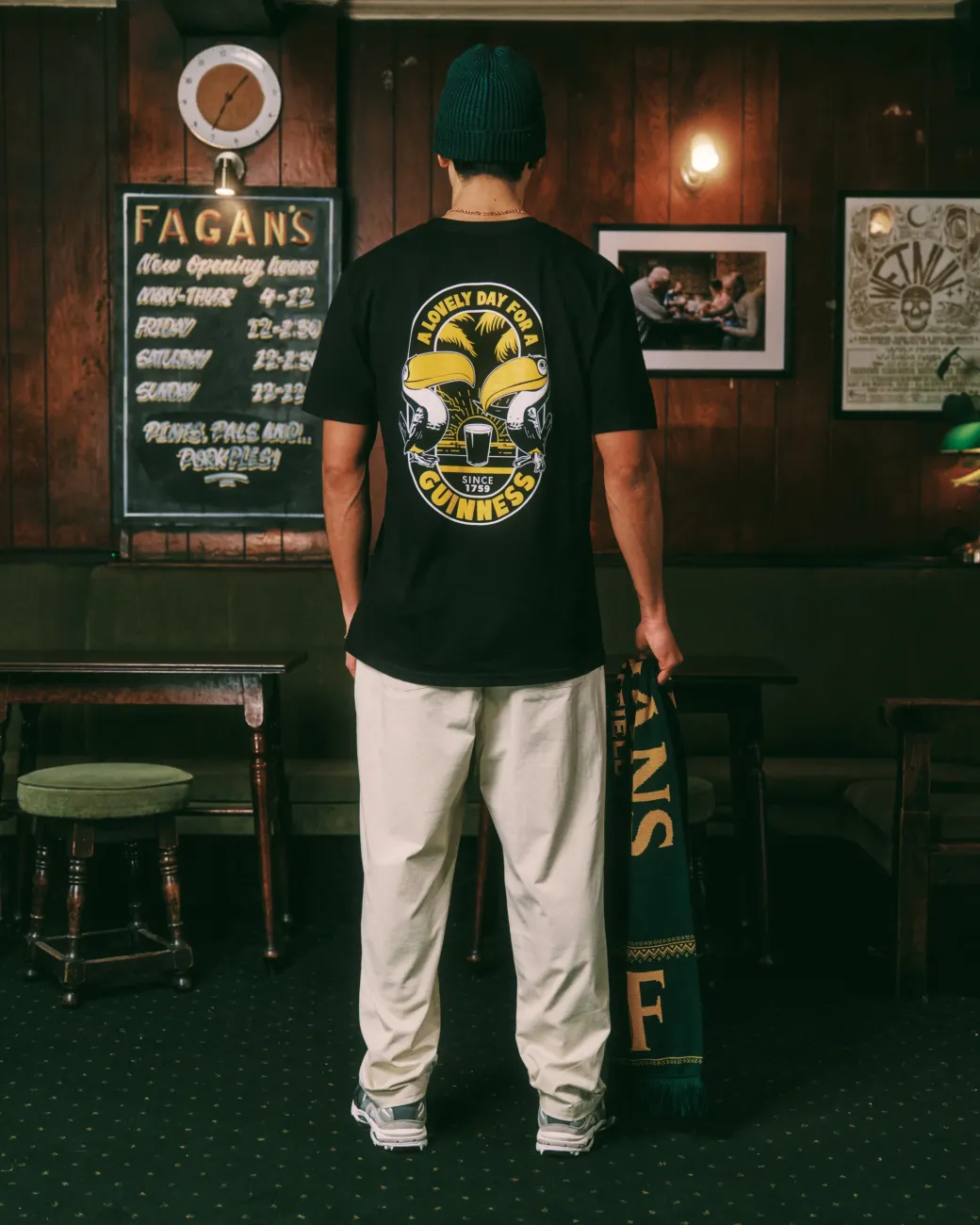 Guinness x UN:IK 'Tropical' Tee - Black