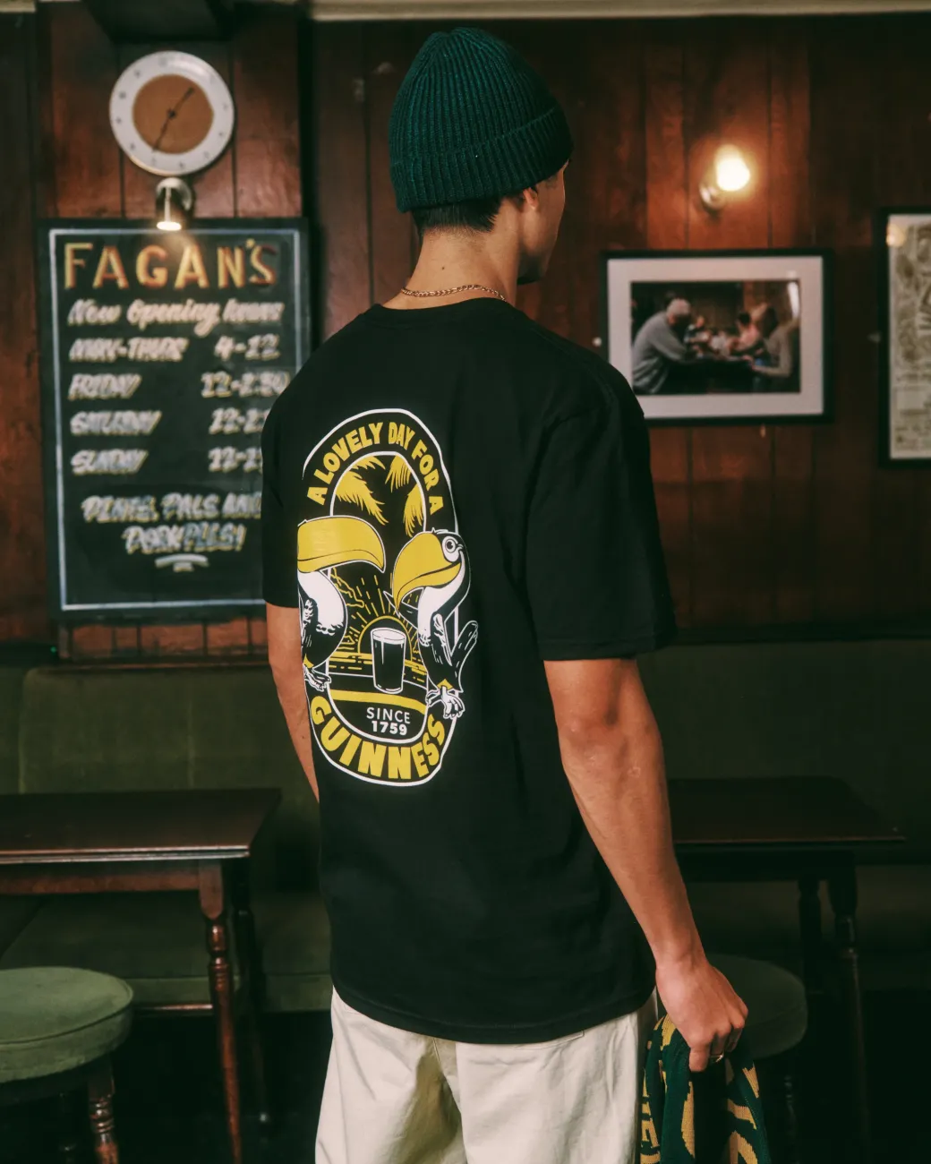 Guinness x UN:IK 'Tropical' Tee - Black