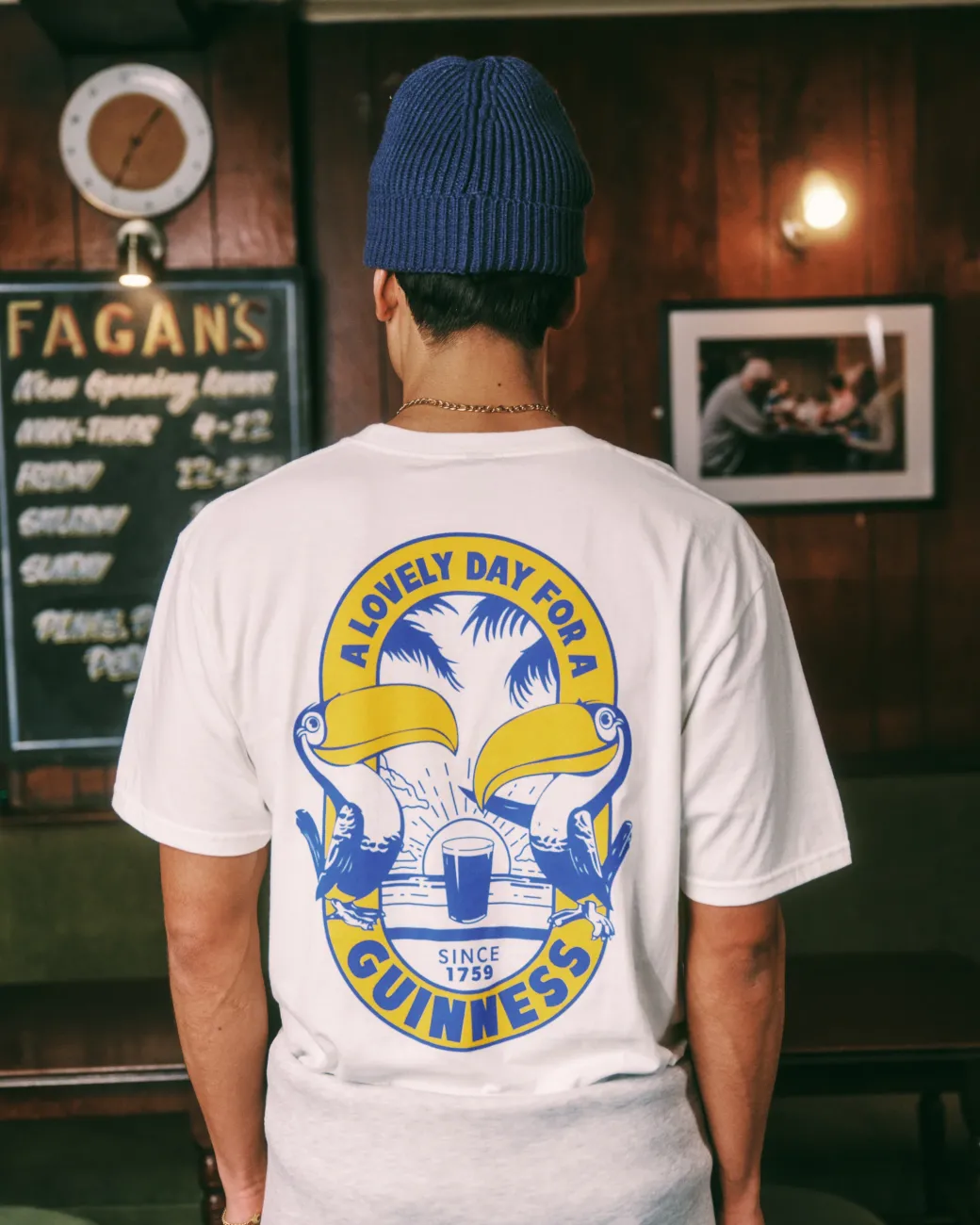 Guinness x UN:IK 'Tropical' Tee - White