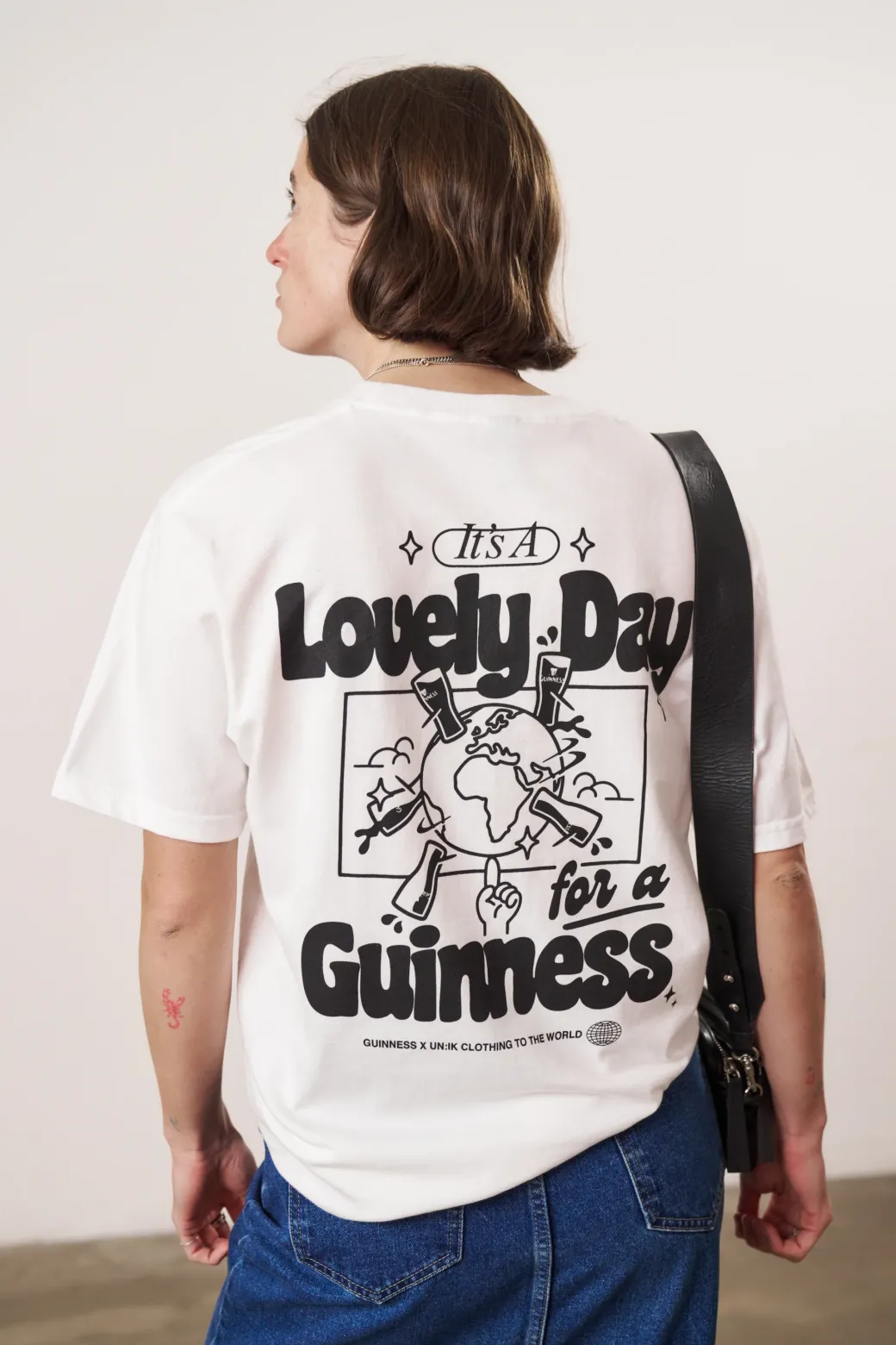 Guinness x UN:IK 'Worldwide' Tee - White