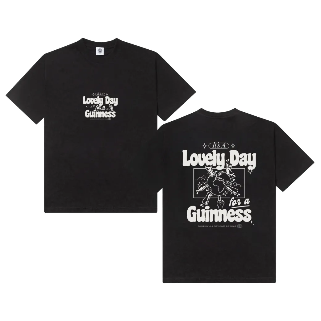 Guinness x UN:IK 'Worldwide' Tee - Black