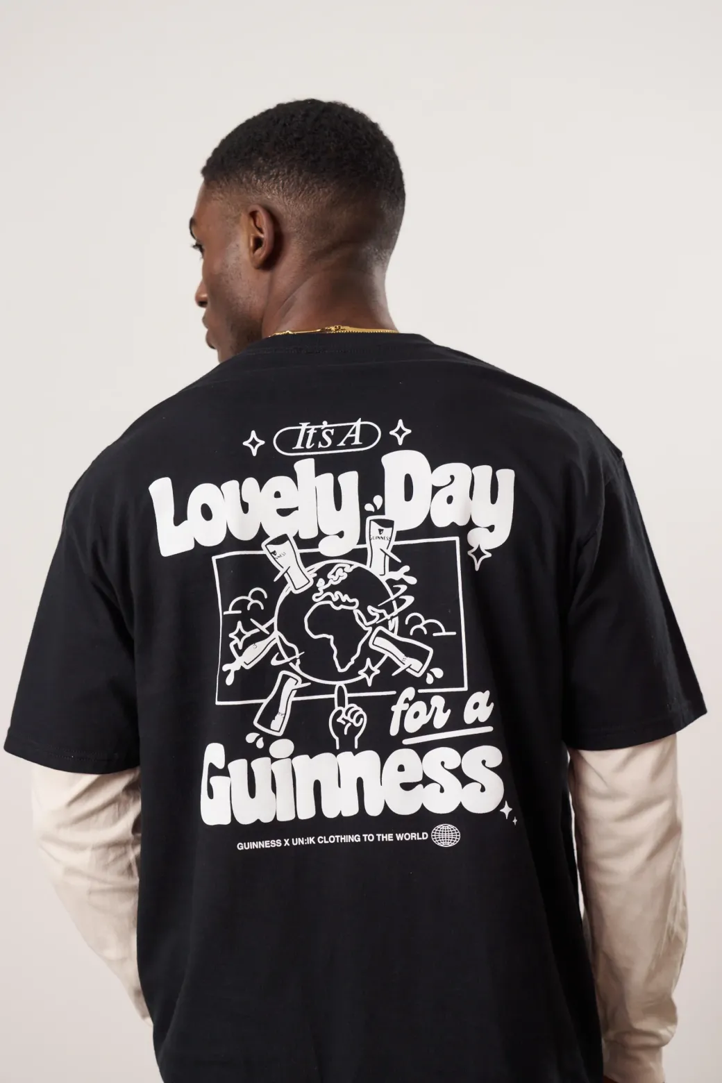 Guinness x UN:IK 'Worldwide' Tee - Black
