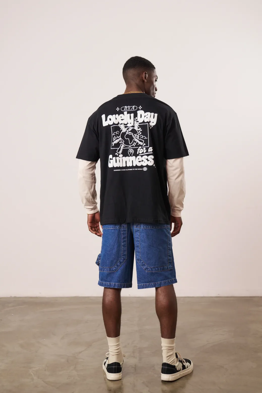Guinness x UN:IK 'Worldwide' Tee - Black