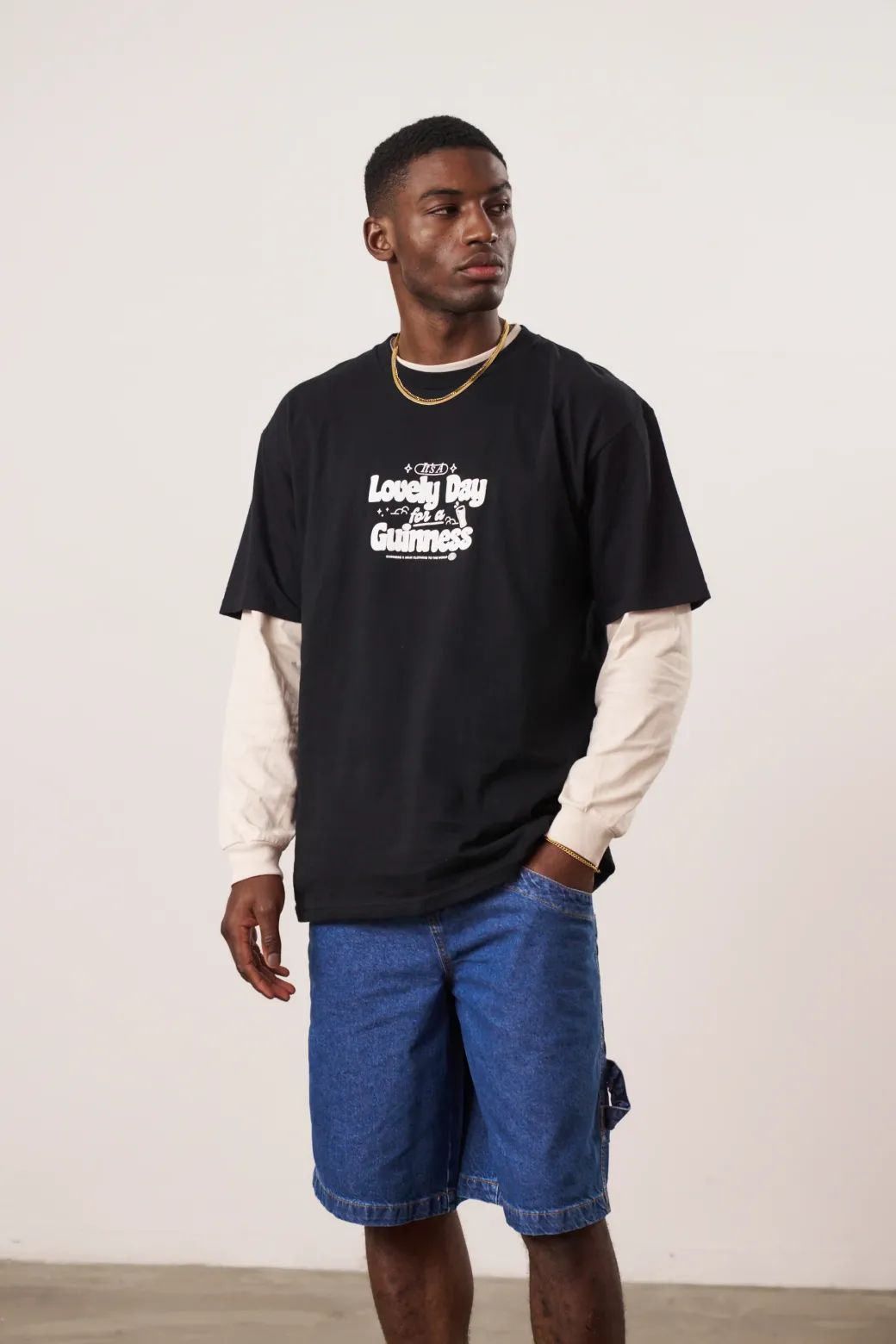 Guinness x UN:IK 'Worldwide' Tee - Black
