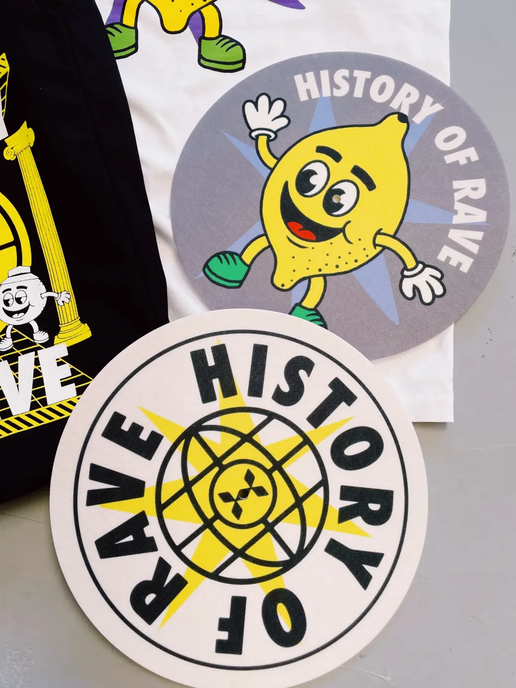 History Of Rave 'Lemon' Vinyl Slipmat