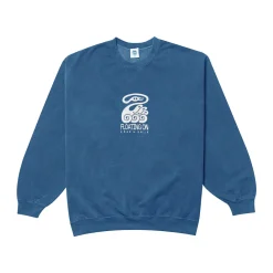 KBAR X UN:IK 'Floating On' Vintage Washed Sweater - Blue