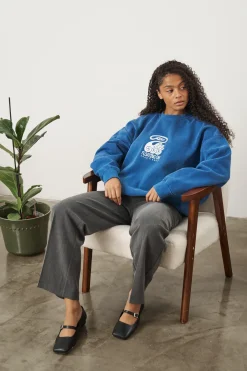 KBAR X UN:IK 'Floating On' Vintage Washed Sweater - Blue