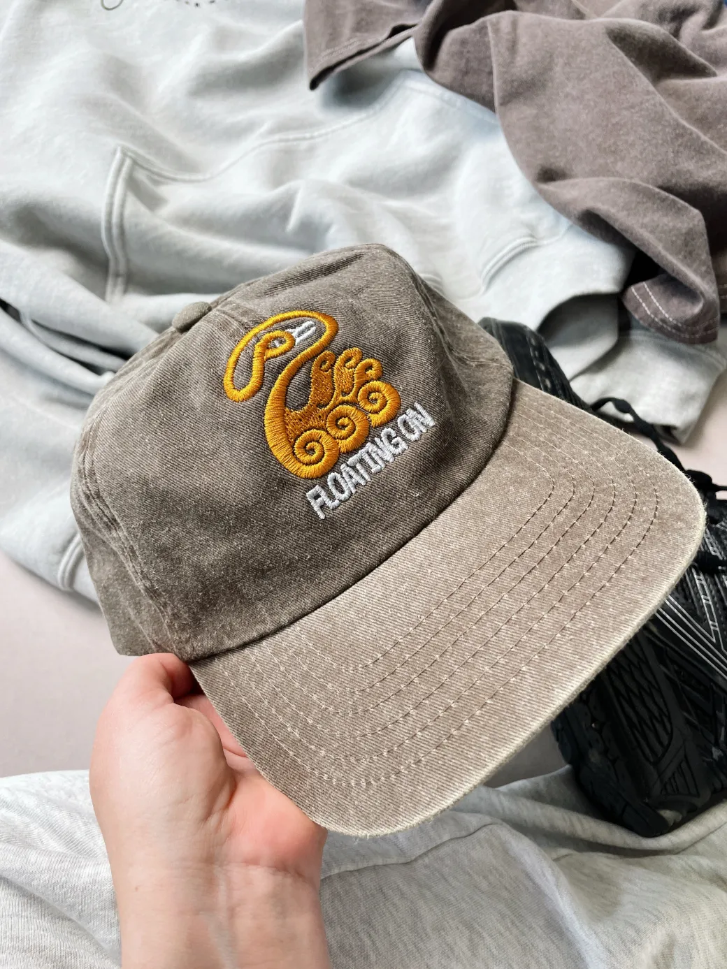 KBAR X UN:IK 'Floating On' Washed Cap - Brown