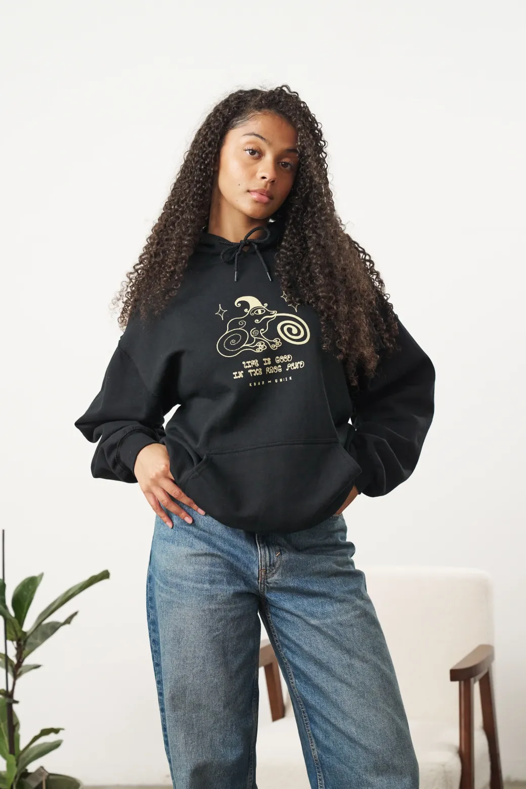 KBAR X UN:IK 'Frog Pond' Hoodie - Black