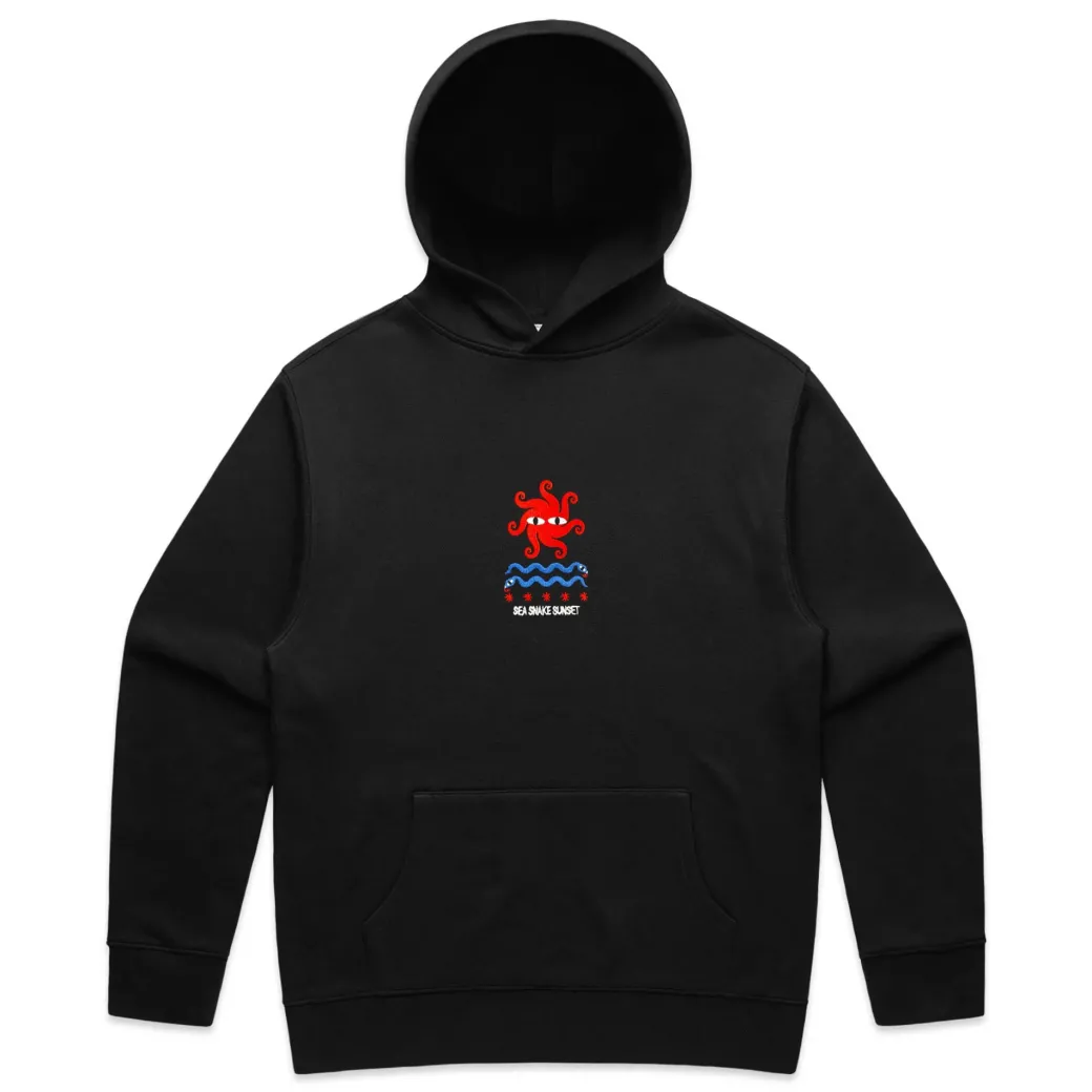 KBAR X UN:IK 'Sea Snake' Embroidered Hoodie - Black