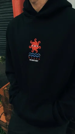 KBAR X UN:IK 'Sea Snake' Embroidered Hoodie - Black