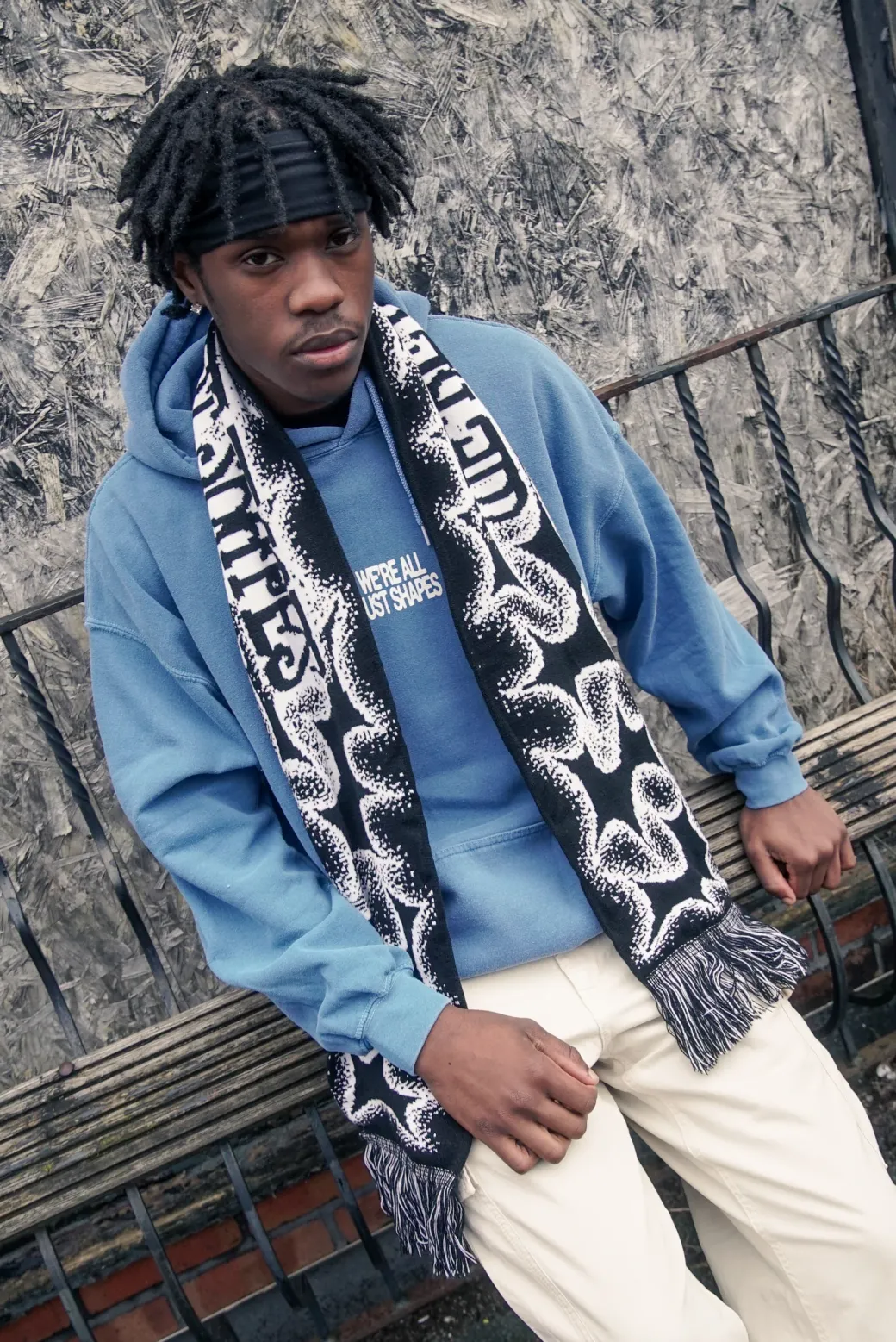KBAR X UN:IK 'Shapes' Scarf - Black