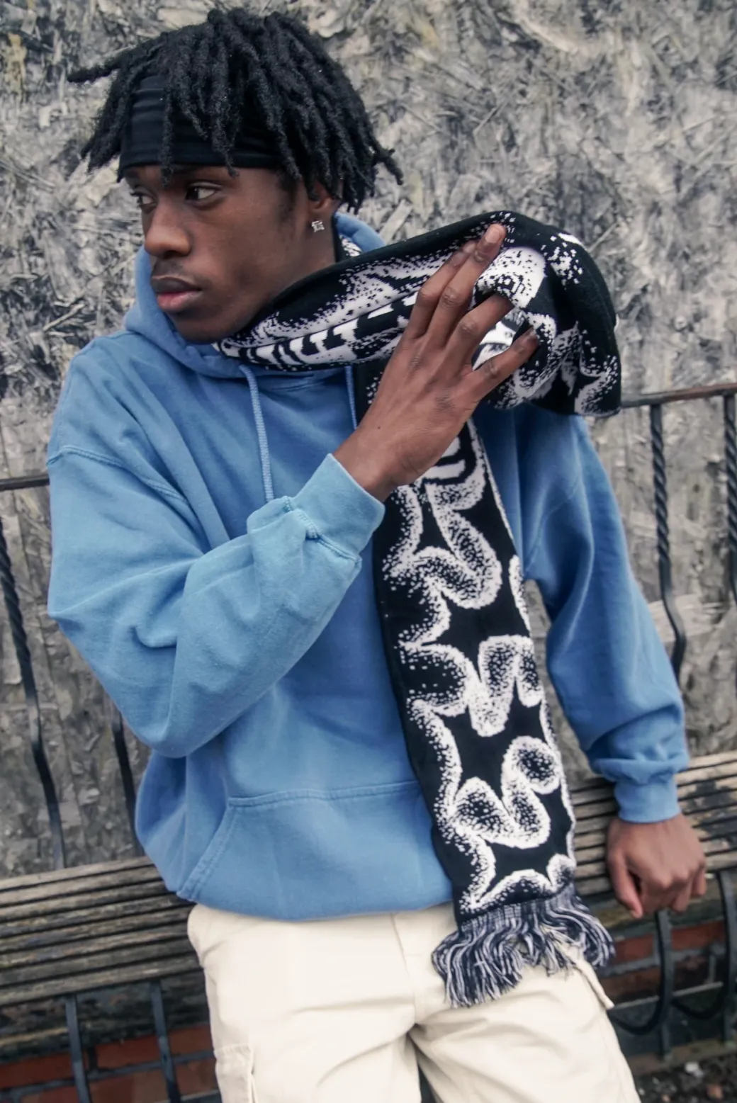 KBAR X UN:IK 'Shapes' Scarf - Black