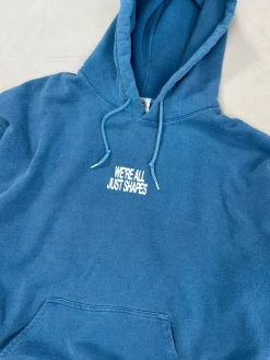 KBAR X UN:IK 'Shapes' Vintage Washed Hoodie - Slate Blue
