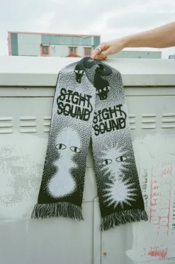 KBAR X UN:IK 'Sight & Sound' Scarf - Black / Blue
