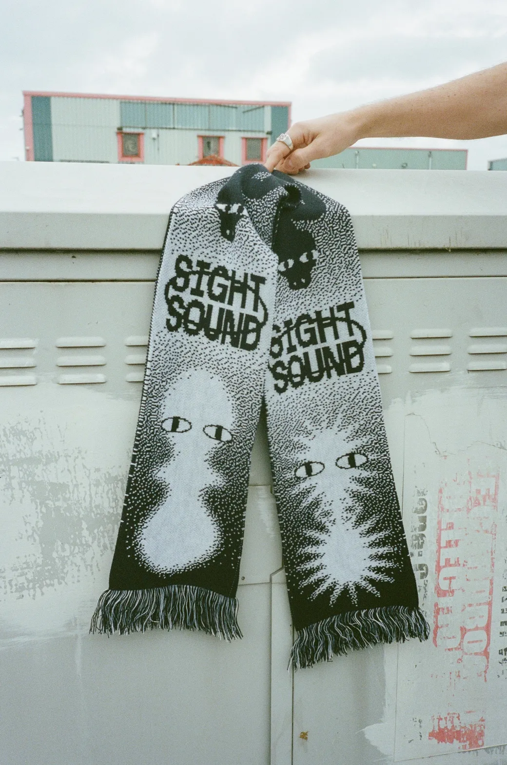 KBAR X UN:IK 'Sight & Sound' Scarf - Black / Blue