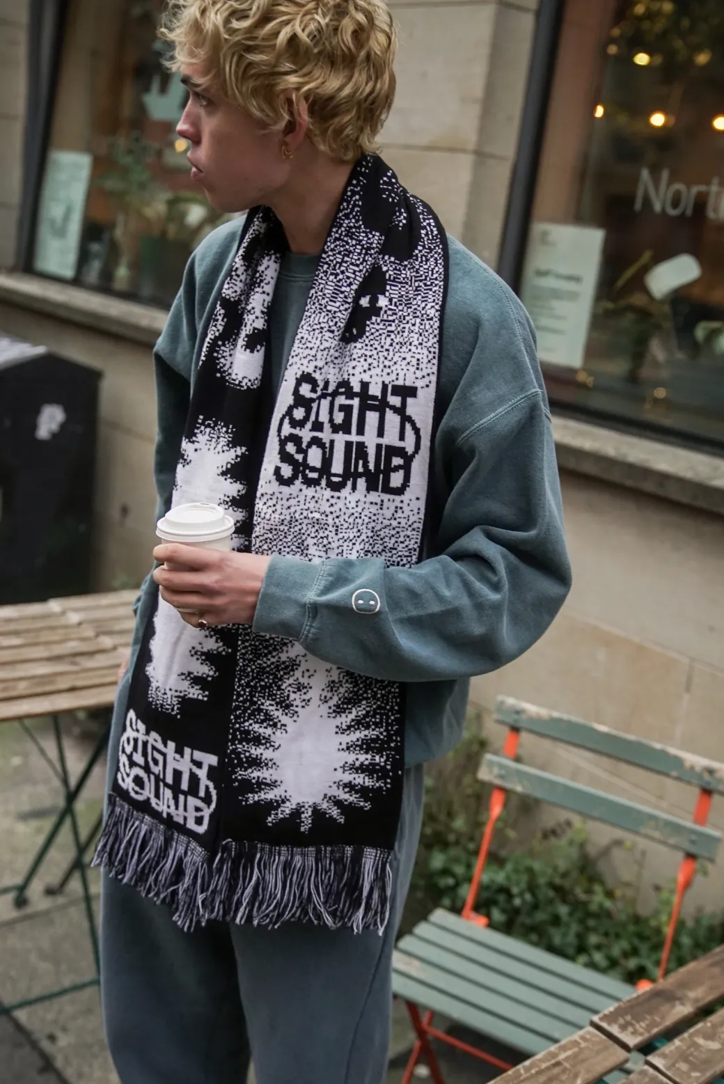 KBAR X UN:IK 'Sight & Sound' Scarf - Black / Blue