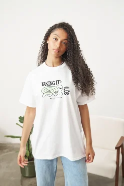 KBAR X UN:IK 'Taking It Slow' Tee - White