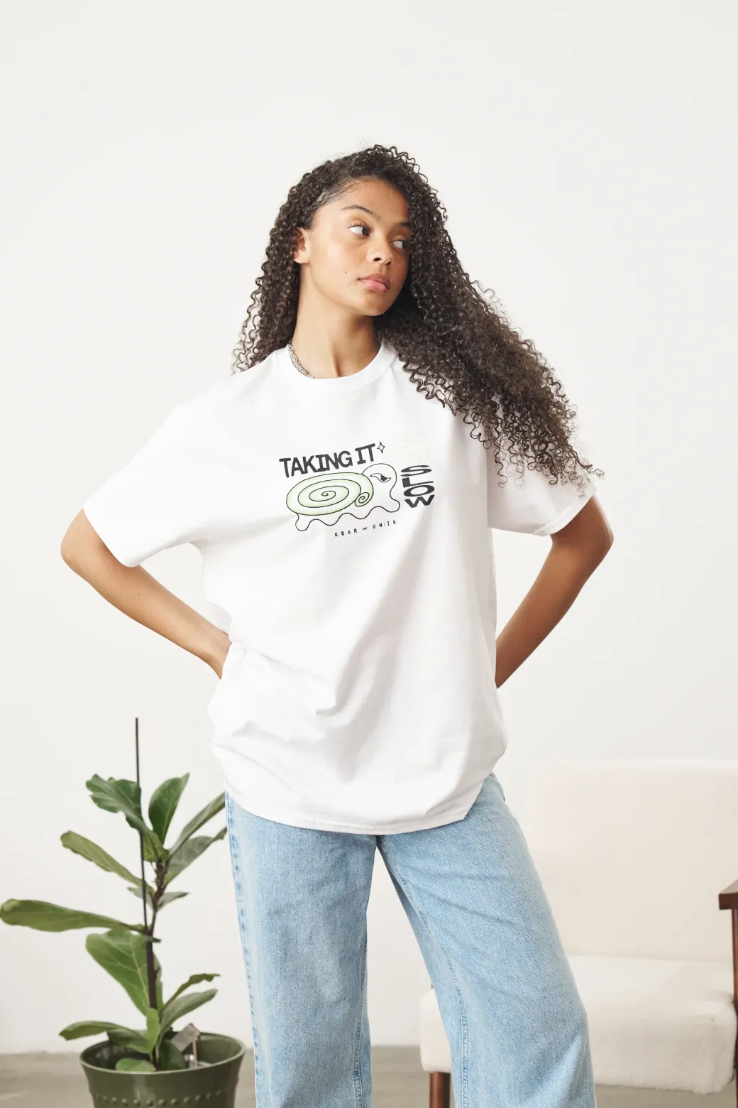 KBAR X UN:IK 'Taking It Slow' Tee - White