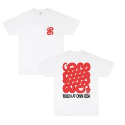 KBAR X UN:IK 'Touch At Own Risk' Tee - White