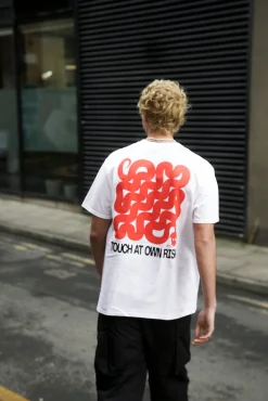 KBAR X UN:IK 'Touch At Own Risk' Tee - White