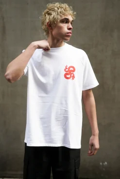 KBAR X UN:IK 'Touch At Own Risk' Tee - White