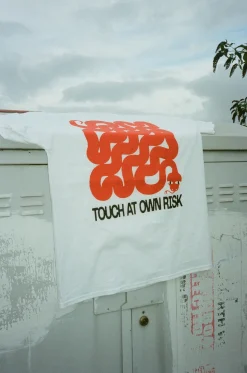 KBAR X UN:IK 'Touch At Own Risk' Tee - White