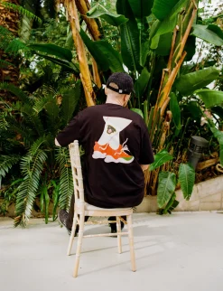 Melé X Club Bad 'Crossed Legs' Tee - Black
