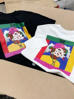 Melé X Club Bad 'Dalmatian' Tee - Black